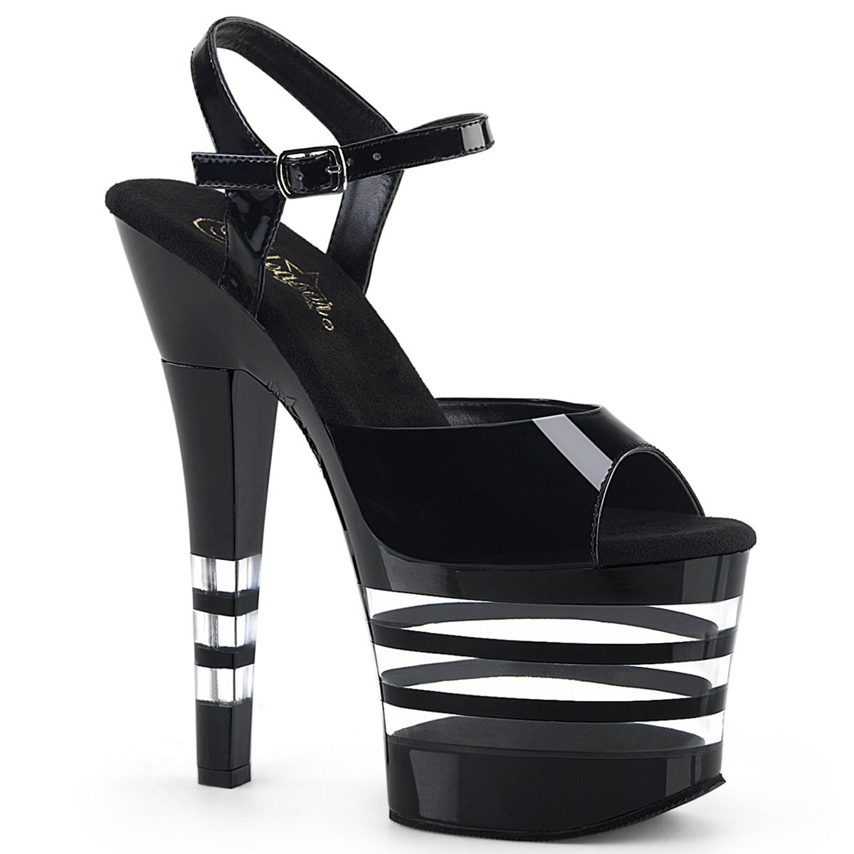 RADIANT-709LN Černé sexy boty | RADIANT-709LN Pleaser