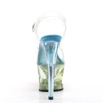 MOON-708MCT Sexy boty Pleaser - zadní pohled