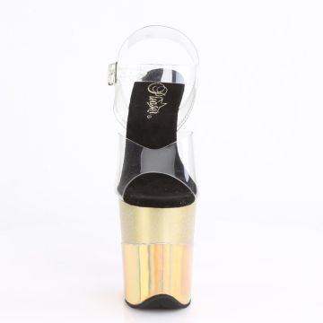 FLAMINGO-808-2HGM Zlaté sexy boty Pleaser - přední pohled FLAMINGO-808-2HGM Zlaté sexy boty Pleaser - přední pohled