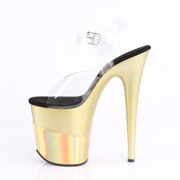 FLAMINGO-808-2HGM Zlaté sexy boty Pleaser - vnitřní pohled FLAMINGO-808-2HGM Zlaté sexy boty Pleaser - vnitřní pohled