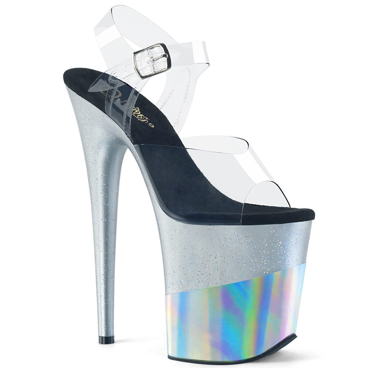 FLAMINGO-808-2HGM Stříbrné sexy boty | FLAMINGO-808-2HGM Pleaser