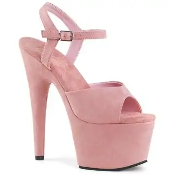 ADORE-709FS Růžové semišové sandály