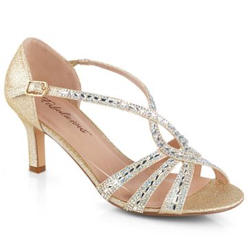 Svatební obuv MISSY-03 Šampaň plesové boty Pleaser