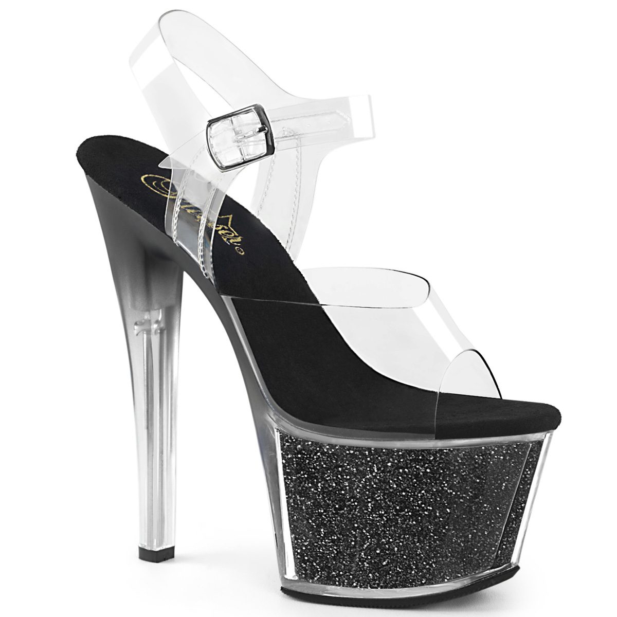 SKY-308G-T Černé sexy boty Pleaser | SKY-308G-T Pleaser