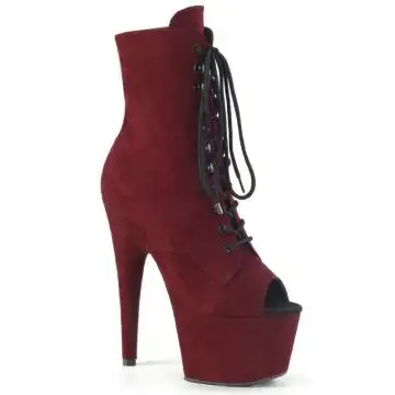 ADORE-1021FS Rudé kotníkové kozačky