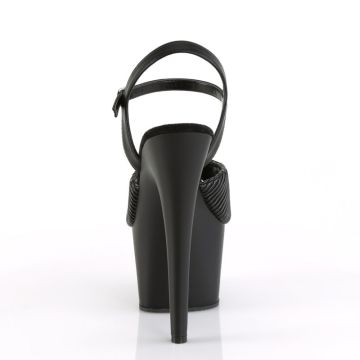 ADORE-709 Černé pole dance boty Pleaser - zadní pohled ADORE-709 Černé pole dance boty Pleaser - zadní pohled