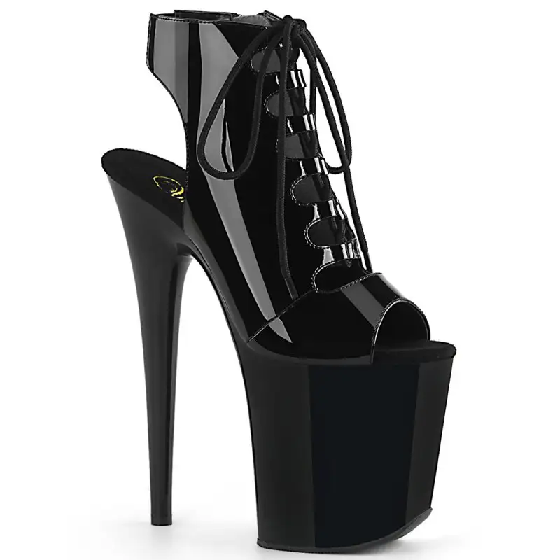FLAMINGO-800-20 Černé sexy boty Pleaser