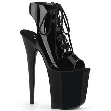 FLAMINGO-800-20 Černé sexy boty Pleaser
