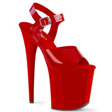 FLAMINGO-808N Červené sexy boty