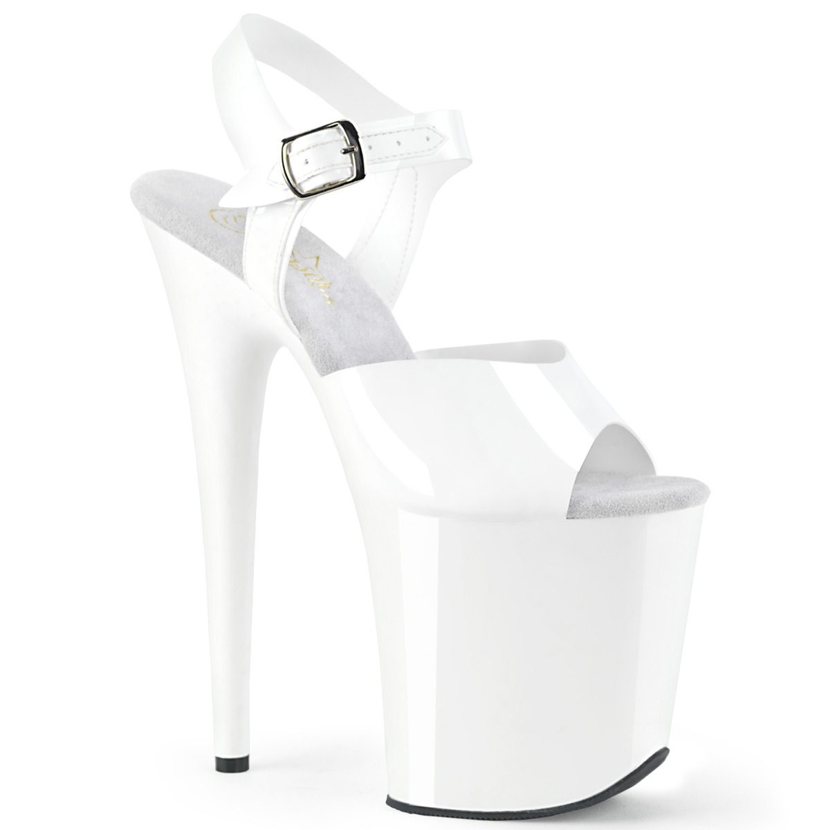 FLAMINGO-808N Bílé sexy boty | FLAMINGO-808N Pleaser