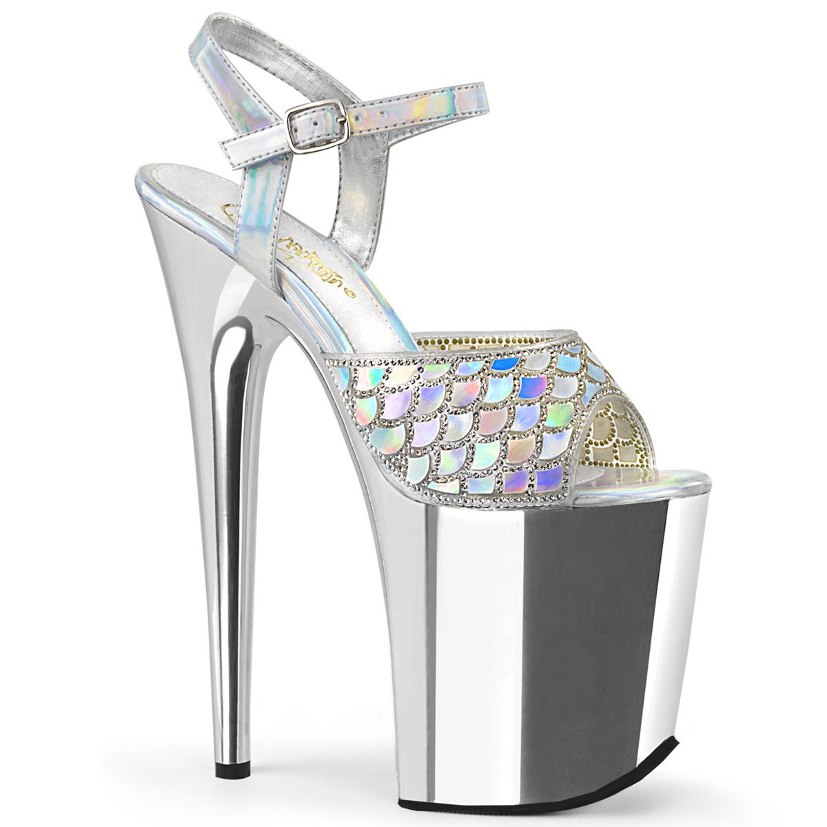 FLAMINGO-809MMRS Stříbrné sexy boty | FLAMINGO-809MMRS Pleaser