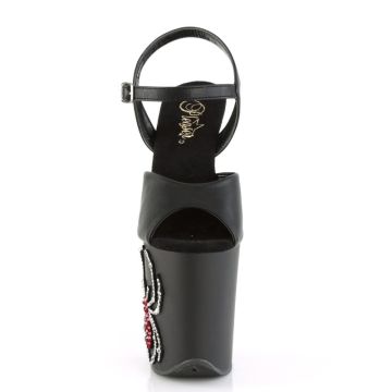 FLAMINGO-809RSSP Sexy boty s pavoukem Pleaser - přední pohled FLAMINGO-809RSSP Sexy boty s pavoukem Pleaser - přední pohled