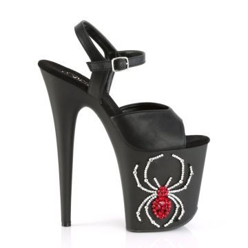 FLAMINGO-809RSSP Sexy boty s pavoukem Pleaser - vnější pohled FLAMINGO-809RSSP Sexy boty s pavoukem Pleaser - vnější pohled