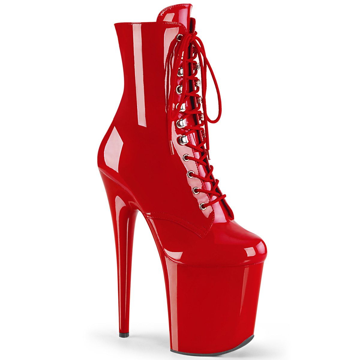 FLAMINGO-1020 Červené kozačky Pleaser | FLAMINGO-1020 Pleaser