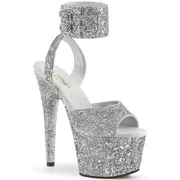 ADORE-791LG Stříbrné sandály Pleaser ADORE-791LG Stříbrné sandály Pleaser
