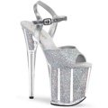 FLAMINGO-810G Stříbrné sexy boty