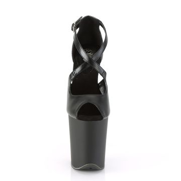 FLAMINGO-821 Černé sexy boty Pleaser Pleaser - přední pohled FLAMINGO-821 Černé sexy boty Pleaser Pleaser - přední pohled