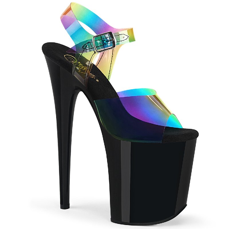 FLAMINGO-808RB Sexy sandály Pleaser