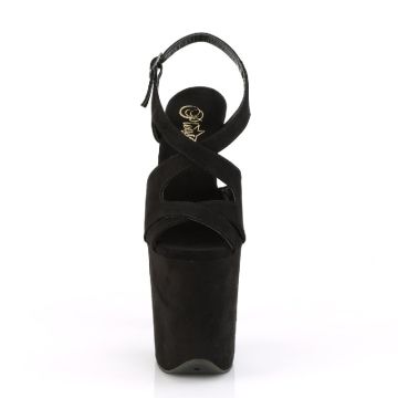 FLAMINGO-831FS Černé sexy boty Pleaser - přední pohled