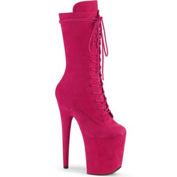 FLAMINGO-1050FS Růžové taneční kozačky Pleaser