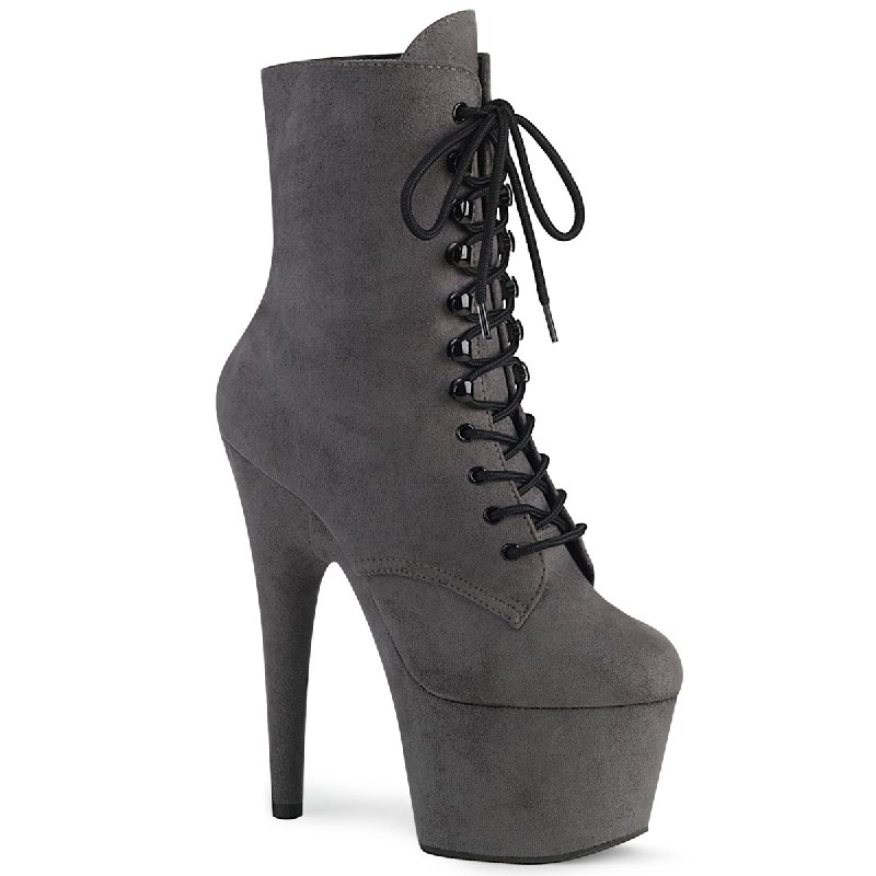 ADORE-1020FS Šedivé taneční kotníčkové kozačky