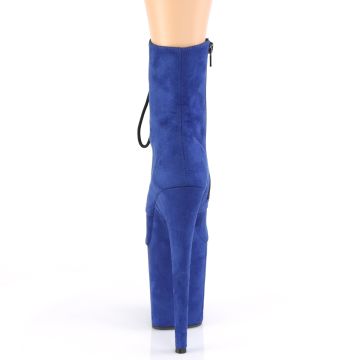 FLAMINGO-1020FS Sexy modré kozačky Pleaser Pleaser - zadní pohled FLAMINGO-1020FS Sexy modré kozačky Pleaser Pleaser - zadní pohled