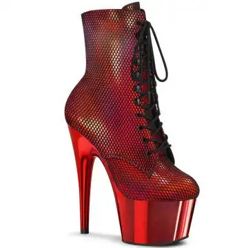ADORE-1020HFN Sexy červené kozačky Pleaser