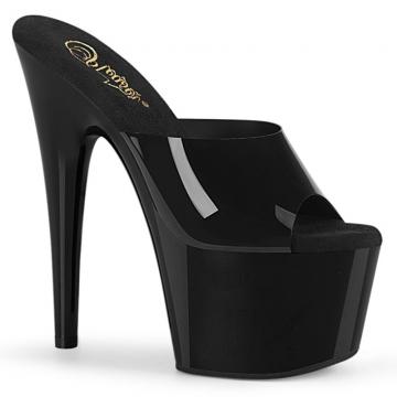 ADORE-701N Černé sexy pantofle