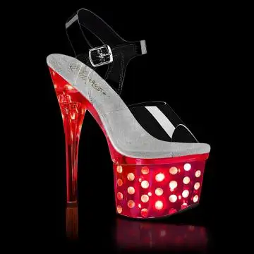 DISCOLITE-708DOTS Svítící sexy boty Pleaser