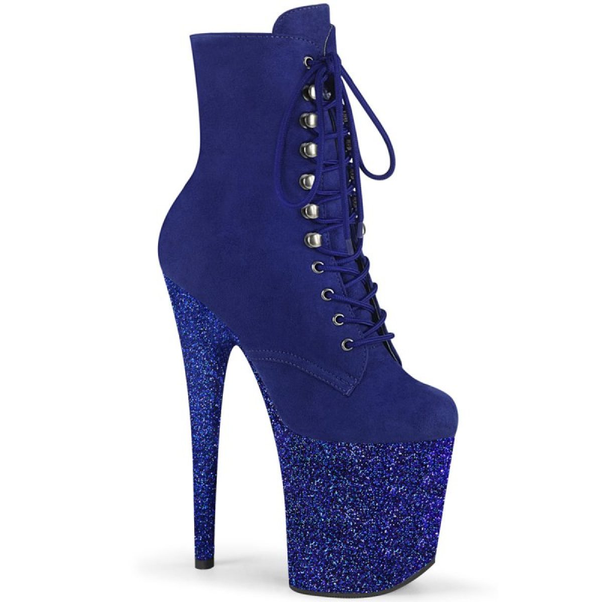 FLAMINGO-1020FSMG Sexy modré kozačky Pleaser | FLAMINGO-1020FSMG Pleaser