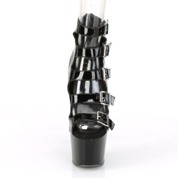 ADORE-700-33 Černé sexy boty Pleaser Pleaser - přední pohled ADORE-700-33 Černé sexy boty Pleaser Pleaser - přední pohled