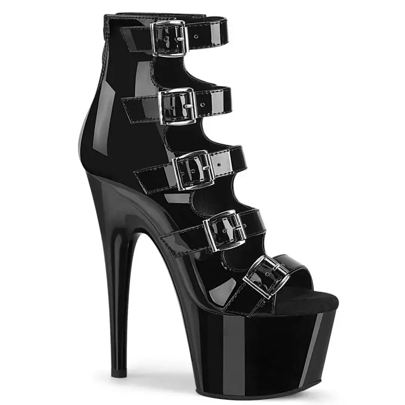 ADORE-700-33 Černé sexy boty Pleaser