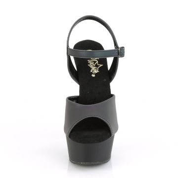 DELIGHT-609REFL Sexy boty Pleaser Pleaser - přední pohled DELIGHT-609REFL Sexy boty Pleaser Pleaser - přední pohled