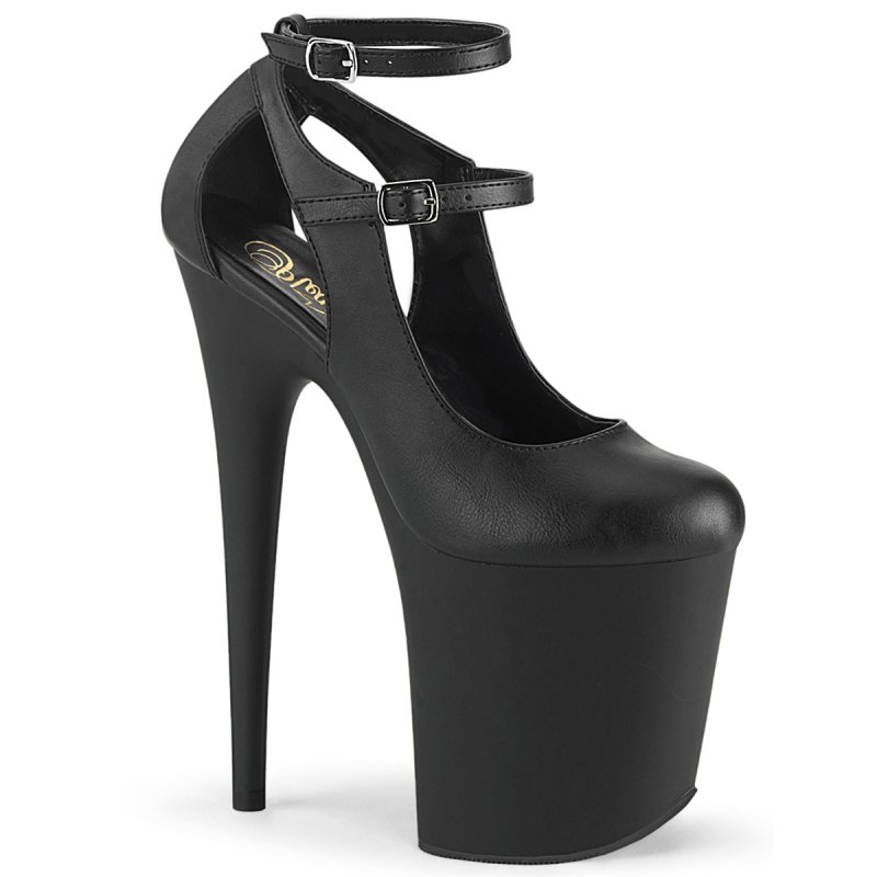 FLAMINGO-850 Černé sexy boty Pleaser
