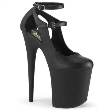 FLAMINGO-850 Černé sexy boty Pleaser