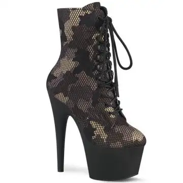 ADORE-1020CM Armádní kamufláž kozačky Pleaser