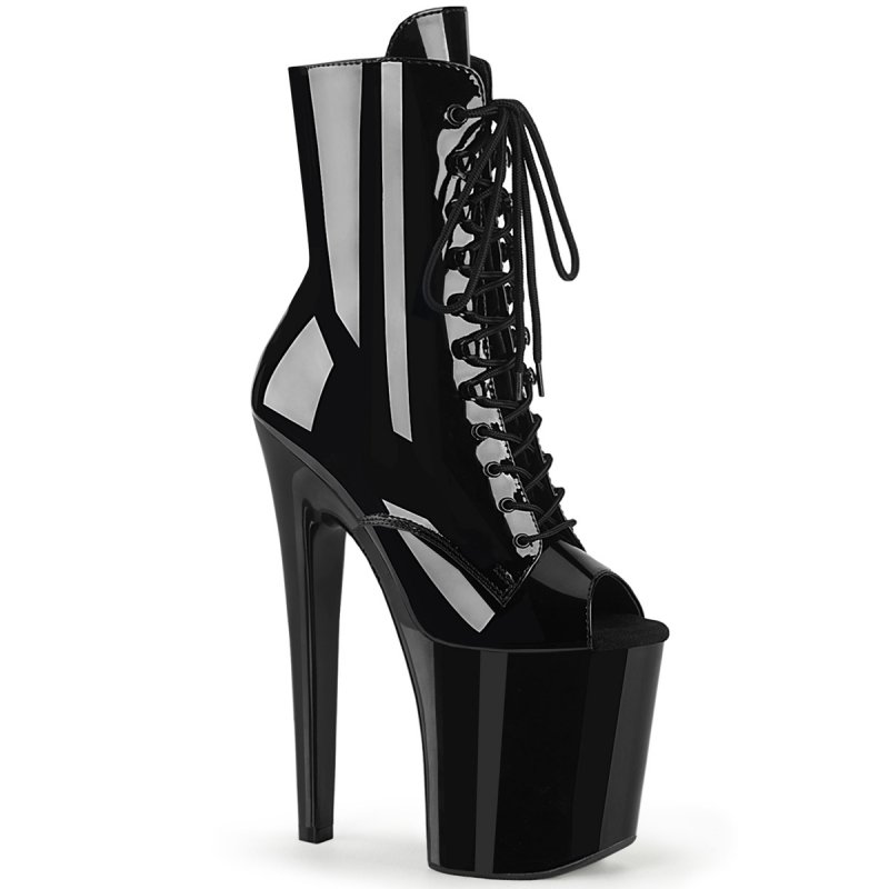 XTREME-1021 Černé kozačky Pleaser