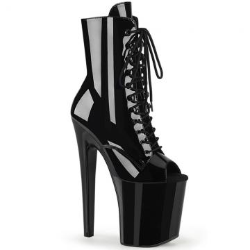 XTREME-1021 Černé kozačky Pleaser