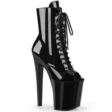 XTREME-1021 Černé kozačky Pleaser
