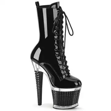 SPECTATOR-1040 Černé kozačky Pleaser