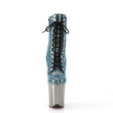 FLAMINGO-1020CHRS Sexy kozačky Pleaser - přední pohled FLAMINGO-1020CHRS Sexy kozačky Pleaser - přední pohled