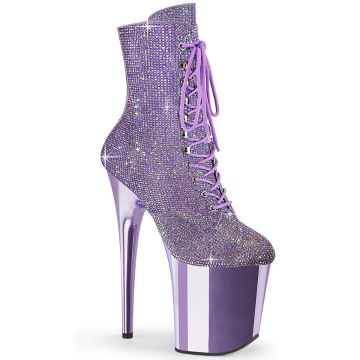 Kozačky na platformě FLAMINGO-1020CHRS Sexy Pleaser