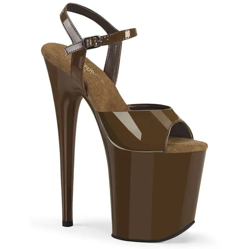 FLAMINGO-809 sandály Pleaser na extra podpatku