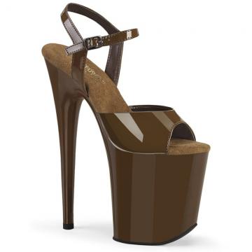 FLAMINGO-809 sandály Pleaser na extra podpatku