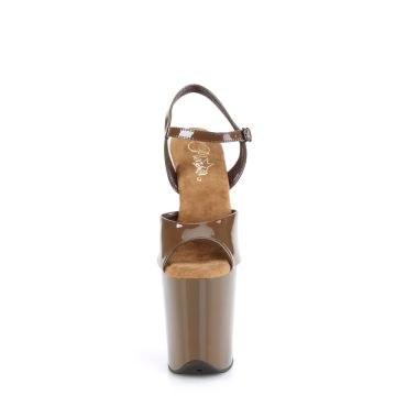 FLAMINGO-809 sandály Pleaser na extra podpatku Pleaser - přední pohled