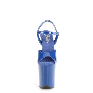 FLAMINGO-809 Modré sexy sandály Pleaser Pleaser - přední pohled FLAMINGO-809 Modré sexy sandály Pleaser Pleaser - přední pohled
