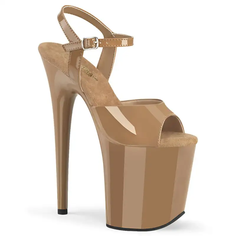 FLAMINGO-809 Karamelové sexy sandály