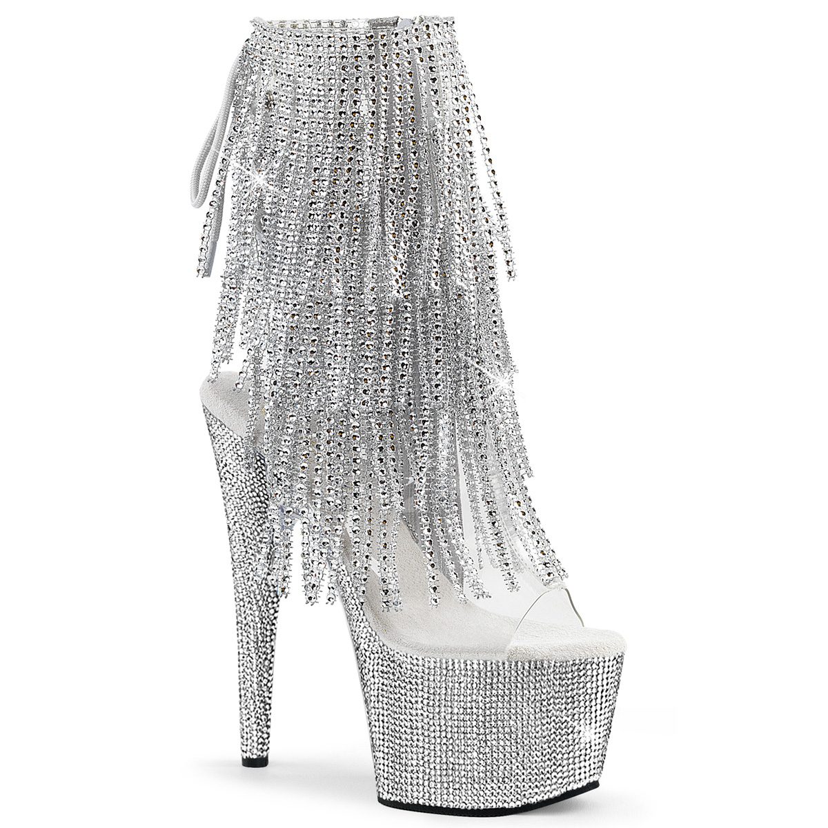 BEJEWELED-1017RSF-7 Go-go kozačky Pleaser | BEJEWELED-1017RSF-7 Pleaser