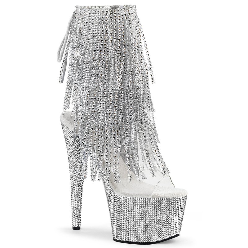 BEJEWELED-1017RSF-7 Go-go kozačky Pleaser