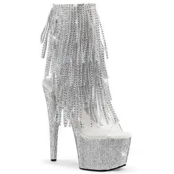 BEJEWELED-1017RSF-7 Go-go kozačky Pleaser